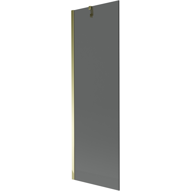 Mexen Next 1-wing bathtub screen 60 x 150 cm, Graphite, Gold - 895-060-000-00-40-50