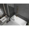 Mexen Next 1-panel bathtub screen 60 x 150 cm, graphite, gold - 895-060-000-00-40-50