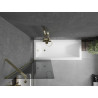 Mexen Next single-panel bathtub screen 60 x 150 cm, graphite, gold - 895-060-000-00-40-50