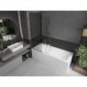 Mexen Next single-panel bathtub screen 60 x 150 cm, graphite, gold - 895-060-000-00-40-50