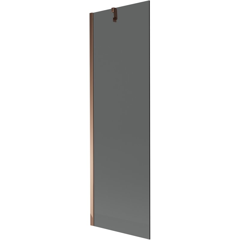 Mexen Next 1-wing Shower Screen 60 x 150 cm, Graphite, Rose Gold - 895-060-000-00-40-60