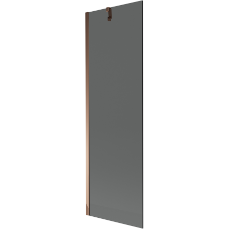 Mexen Next bathtub screen 1-wing 60 x 150 cm, graphite, pink gold - 895-060-000-00-40-60