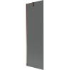 Mexen Next 1-wing bathtub screen 60 x 150 cm, Graphite, Rose gold - 895-060-000-00-40-60
