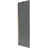 Mexen Next bathtub screen 1-wing 60 x 150 cm, graphite, pink gold - 895-060-000-00-40-60