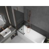 Mexen Next bathtub screen 1-wing 60 x 150 cm, graphite, pink gold - 895-060-000-00-40-60