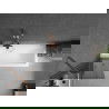 Mexen Next 1-wing bathtub screen 60 x 150 cm, Graphite, Rose gold - 895-060-000-00-40-60