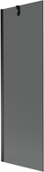 Mexen Next 1-wing bathtub screen 60 x 150 cm, Graphite, Black - 895-060-000-00-40-70