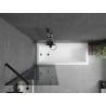 Mexen Next 1-Panel Shower Screen 60 x 150 cm, Graphite, Black - 895-060-000-00-40-70