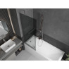 Mexen Next 1-panel bathtub screen 70 x 150 cm, graphite, chrome - 895-070-000-00-40-01