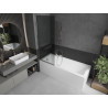 Mexen Next 1-panel bathtub screen 70 x 150 cm, graphite, chrome - 895-070-000-00-40-01