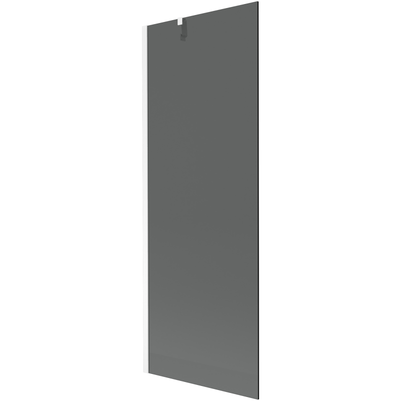 Mexen Next 1-wing bathtub screen 70 x 150 cm, Graphite, White - 895-070-000-00-40-20