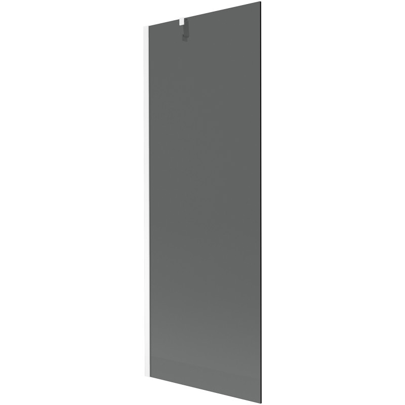 Mexen Next bathtub screen 1-wing 70 x 150 cm, graphite, white - 895-070-000-00-40-20