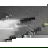 Mexen Next 1-wing bathtub screen 70 x 150 cm, Graphite, White - 895-070-000-00-40-20
