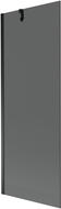 Mexen Next 1-wing bathtub screen 70 x 150 cm, Graphite, Black - 895-070-000-00-40-70