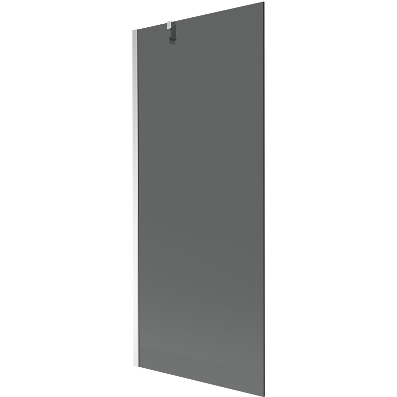 Mexen Next 1-panel bathtub screen 80 x 150 cm, graphite, chrome - 895-080-000-00-40-01