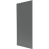 Mexen Next 1-panel bathtub screen 80 x 150 cm, graphite, chrome - 895-080-000-00-40-01