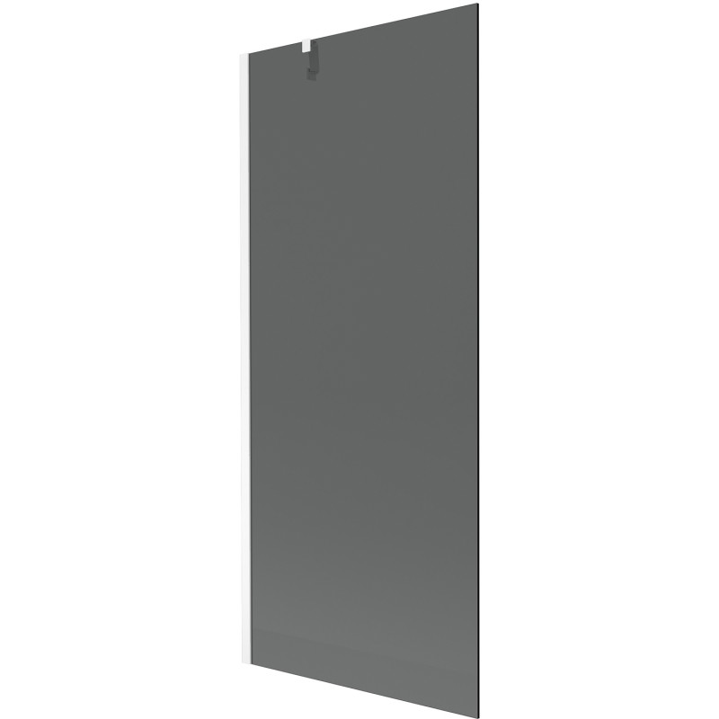 Mexen Next 1-Panel Shower Screen 80 x 150 cm, Graphite, White - 895-080-000-00-40-20