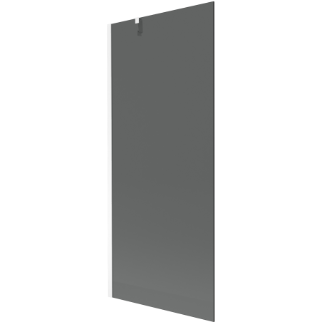 Mexen Next 1-wing bathtub screen 80 x 150 cm, Graphite, White - 895-080-000-00-40-20