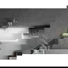 Mexen Next 1-wing bathtub screen 80 x 150 cm, Graphite, White - 895-080-000-00-40-20