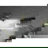 Mexen Next 1-wing bathtub screen 80 x 150 cm, Graphite, Gold - 895-080-000-00-40-50