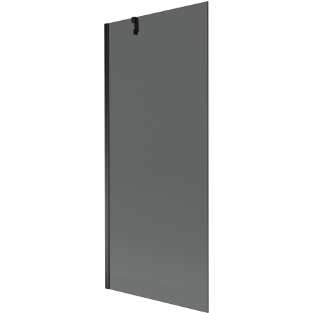 Mexen Next 1-panel bathtub screen 80 x 150 cm, graphite, black - 895-080-000-00-40-70