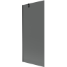 Mexen Next 1-panel bathtub screen 80 x 150 cm, graphite, black - 895-080-000-00-40-70
