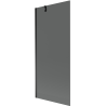 Mexen Next 1-wing bath screen 80 x 150 cm, graphite, black - 895-080-000-00-40-70