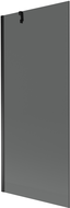 Mexen Next 1-wing bathtub screen 80 x 150 cm, Graphite, Black - 895-080-000-00-40-70