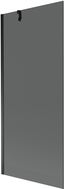 Mexen Next bathtub screen 1-wing 80 x 150 cm, graphite, black - 895-080-000-00-40-70