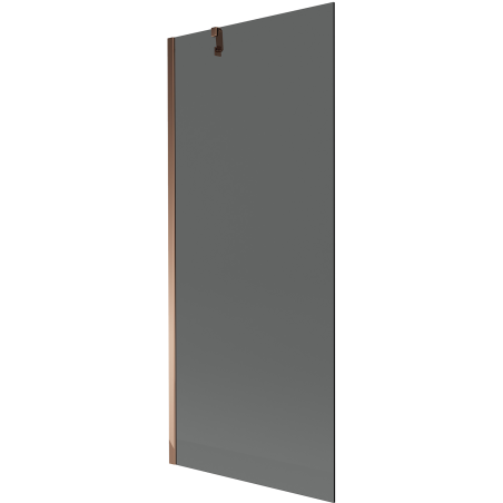 Mexen Next 1-wing bath screen 80 x 150 cm, graphite, rose gold - 895-080-000-00-40-60