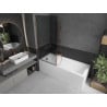 Mexen Next 1-wing bath screen 80 x 150 cm, graphite, rose gold - 895-080-000-00-40-60