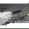Mexen Next 1-wing bathtub screen 80 x 150 cm, Graphite, Rose gold - 895-080-000-00-40-60