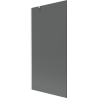 Mexen Next 1-wing bathtub screen 90 x 150 cm, Graphite, White - 895-090-000-00-40-20