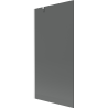 Mexen Next shower screen 1-winged 90 x 150 cm, graphite, white - 895-090-000-00-40-20