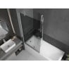 Mexen Next shower screen 1-winged 90 x 150 cm, graphite, white - 895-090-000-00-40-20