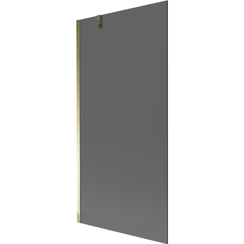 Mexen Next 1-wing bathtub screen 90 x 150 cm, Graphite, Gold - 895-090-000-00-40-50