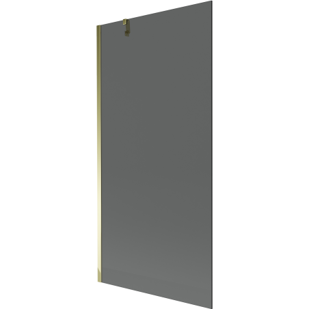 Mexen Next 1-panel bathtub screen 90 x 150 cm, graphite, gold - 895-090-000-00-40-50
