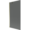 Mexen Next 1-panel Shower Screen 90 x 150 cm, Graphite, Gold - 895-090-000-00-40-50