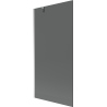 Mexen Next shower screen 1-panel 90 x 150 cm, graphite, chrome - 895-090-000-00-40-01