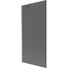 Mexen Next shower screen 1-wing 90 x 150 cm, graphite, chrome - 895-090-000-00-40-01