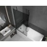 Mexen Next 1-wing Bath Screen 90 x 150 cm, Graphite, Black - 895-090-000-00-40-70
