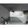 Mexen Next 1-wing Bath Screen 90 x 150 cm, Graphite, Black - 895-090-000-00-40-70