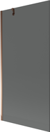Mexen Next 1-wing bath screen 90 x 150 cm, graphite, rose gold - 895-090-000-00-40-60