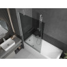 Mexen Next 1-panel bathtub screen 100 x 150 cm, graphite, white - 895-100-000-00-40-20