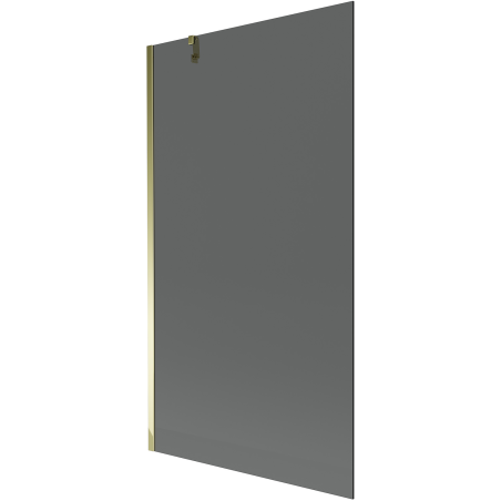 Mexen Next 1-wing bath screen 100 x 150 cm, graphite, gold - 895-100-000-00-40-50
