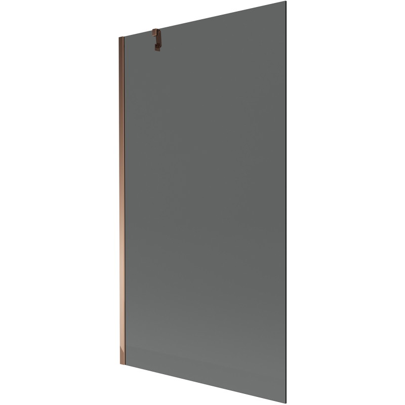 Mexen Next bathtub screen 1-wing 100 x 150 cm, graphite, rose gold - 895-100-000-00-40-60