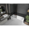 Mexen Next bathtub screen 1-wing 100 x 150 cm, graphite, rose gold - 895-100-000-00-40-60