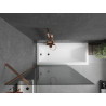 Mexen Next bathtub screen 1-wing 100 x 150 cm, graphite, rose gold - 895-100-000-00-40-60