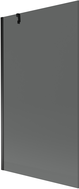 Mexen Next 1-panel bathtub screen 100 x 150 cm, graphite, black - 895-100-000-00-40-70