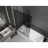 Mexen Next 1-panel bathtub screen 100 x 150 cm, graphite, black - 895-100-000-00-40-70
